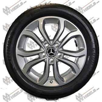 Mercedes C klasse W205 17 inch originele velgen A2054010200 (grey)