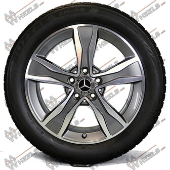 Mercedes C Klasse W205 17 inch originele velgen A2054010800 | winterbanden