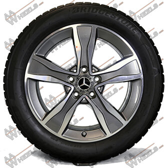 Mercedes C Klasse W205 17 inch originele velgen A2054010800 | winterbanden