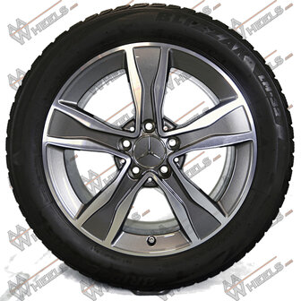 Mercedes C Klasse W205 17 inch originele velgen A2054010800 | winterbanden