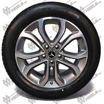 Mercedes C klasse W205 17 inch originele velgen A2054010200 | A2054013900 | Zomerbanden