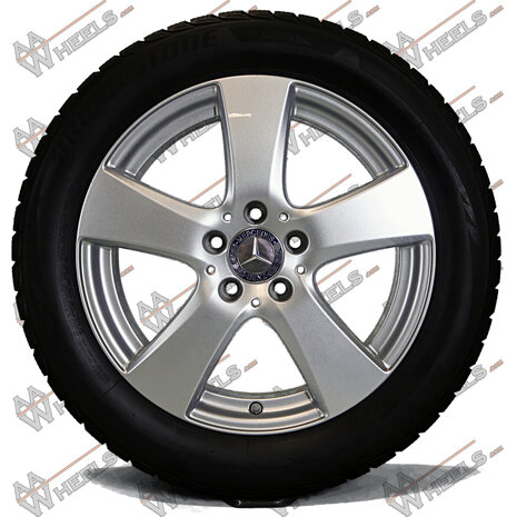 Mercedes C klasse W205 17 inch originele velgen A2054010400 | winterbanden