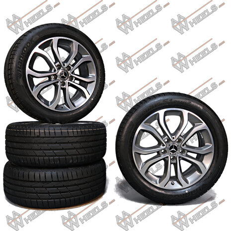 Mercedes C klasse W205 17 inch originele velgen A2054010200 | A2054013900 | Zomerbanden