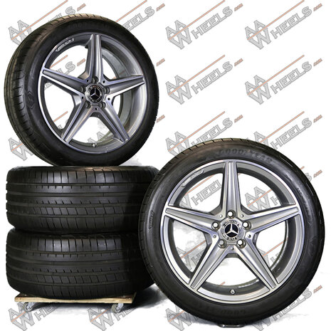 Mercedes C Klasse W205 AMG 18 inch originele velgen A2054011100 | A2054011200 | Zomerbanden